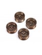 Axial Black Rhino Wheel 1.0", 7mm Hex (4): SCX24