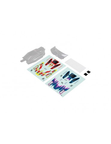 Losi Body & Wing, Clear: Micro-B