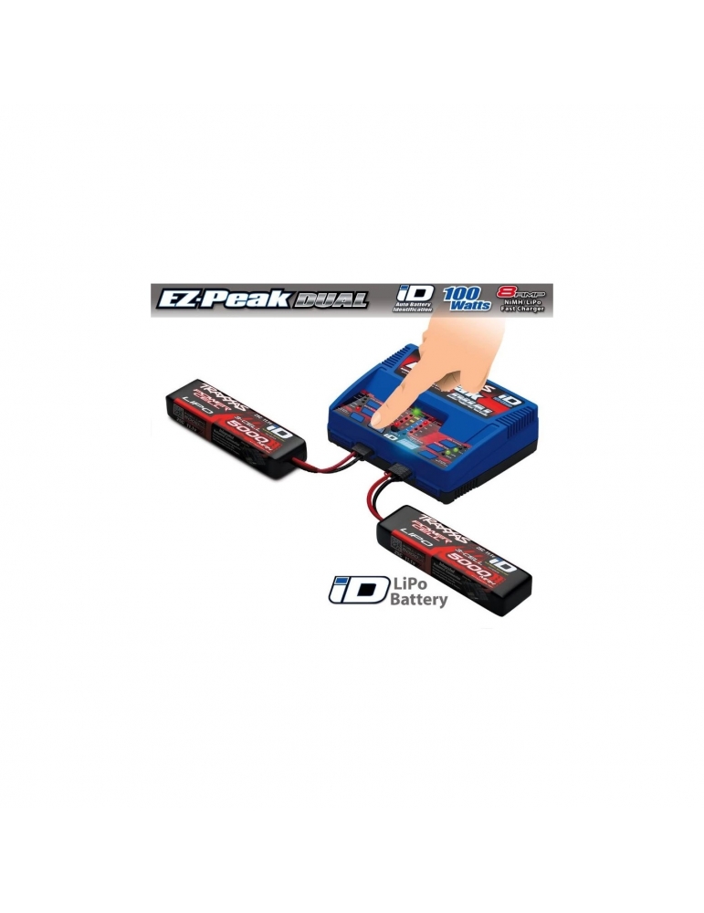 DUAL EZ-Peak Plus-Įkroviklis 2972GX + 2x 3S Lipo 5000mAh 2872X