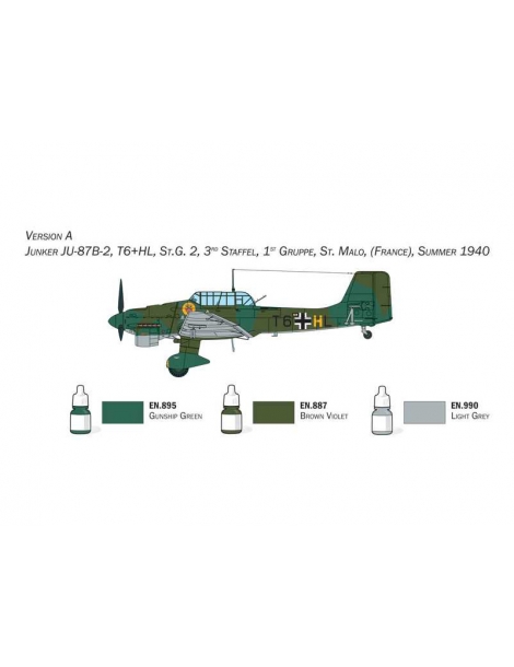 Junker Ju-87B Stuka - Pilnas rinkinys modeliavimui - Starter kit