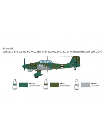 Junker Ju-87B Stuka - Pilnas rinkinys modeliavimui - Starter kit