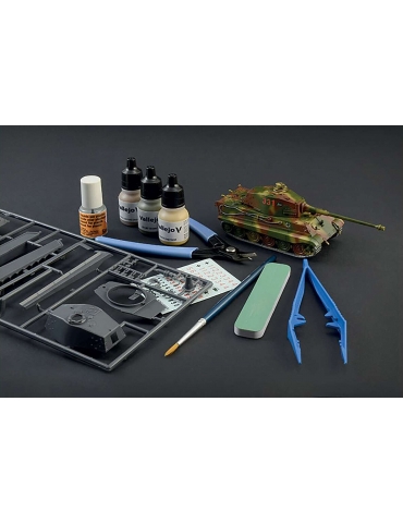 Italeri - Pilnas rinkinys modeliavimui - King Tiger - 1:72 - 72005