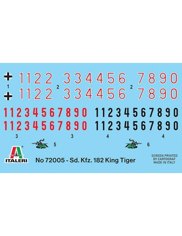Italeri - Pilnas rinkinys modeliavimui - King Tiger - 1:72 - 72005