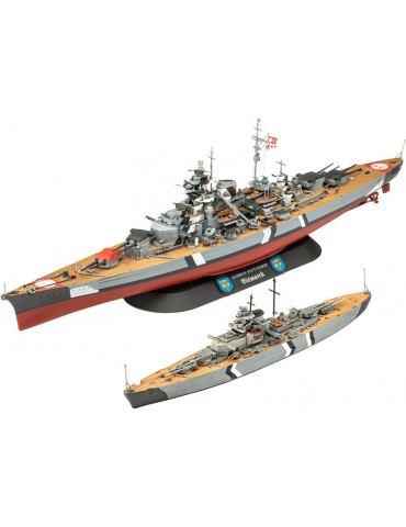 „Revell The Legendary Bismarck“ (1:700 + 1:1200) (dovanų rinkinys)