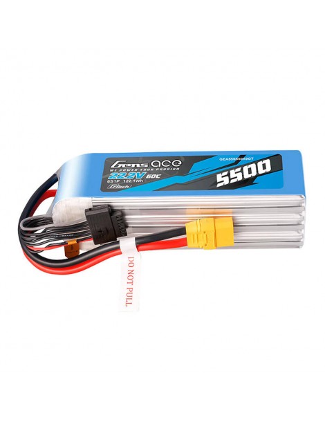 Battery Gens Ace G-Tech 5500mAh 22.2V 60C 6S1P LIPO with XT90 connector