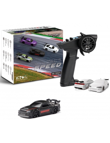Turbo Racing 1/76 C74 On-Road RC modelis RTR (juoda)