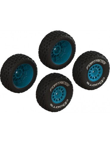 Arrma dBoots Fortress Glued Tire Set, Blue (2 Pairs): Grom