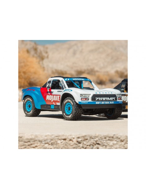 RC modelis Arrma 1/18 Mojave Grom 223S BLX 4WD Balta – CyborgShop