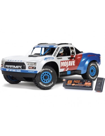 RC modelis Arrma 1/18 Mojave Grom 223S BLX 4WD Balta – CyborgShop