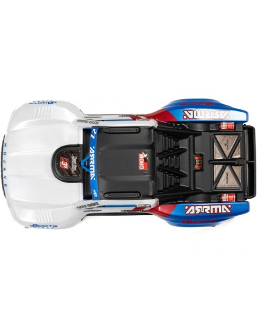 RC modelis Arrma 1/18 Mojave Grom 223S BLX 4WD Balta – CyborgShop