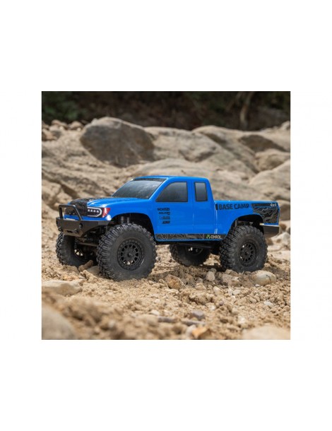 Axial 1/24 SCX24 Base Camp 4WD Rock Crawler Brushed RTR with Battery & Charger, Blue