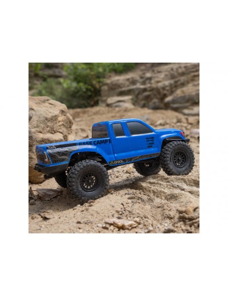 Axial 1/24 SCX24 Base Camp 4WD Rock Crawler Brushed RTR with Battery & Charger, Blue