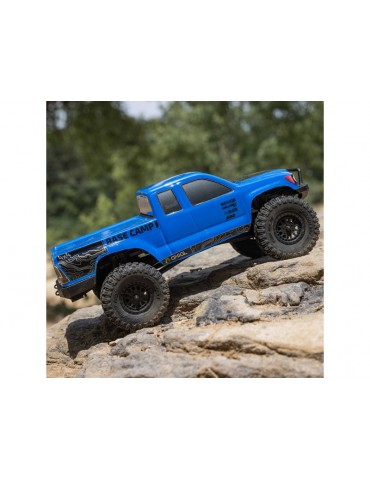 Axial 1/24 SCX24 Base Camp 4WD Rock Crawler Brushed RTR with Battery & Charger, Blue