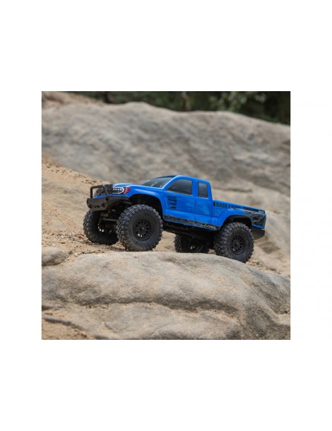 Axial 1/24 SCX24 Base Camp 4WD Rock Crawler Brushed RTR with Battery & Charger, Blue
