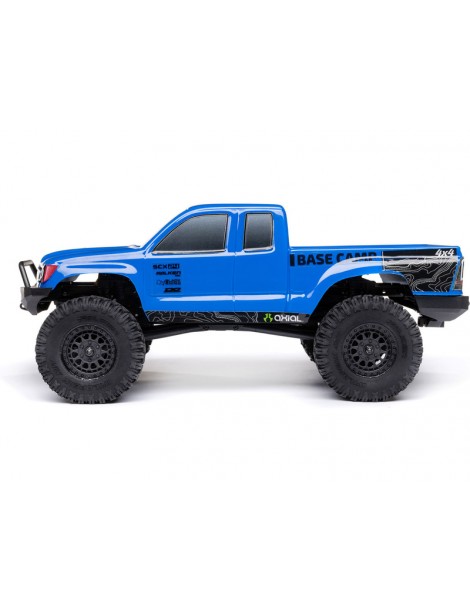 Axial 1/24 SCX24 Base Camp 4WD Rock Crawler Brushed RTR with Battery & Charger, Blue