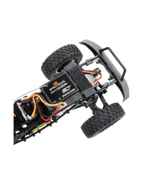 Axial 1/24 SCX24 Base Camp 4WD Rock Crawler Brushed RTR with Battery & Charger, Blue