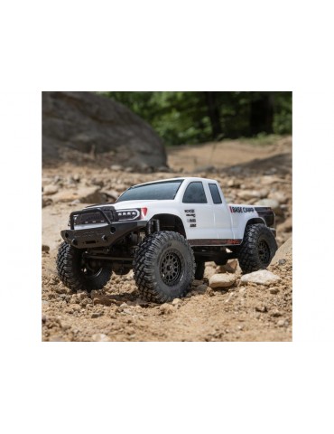 „Axial 1/24 SCX24 Base Camp 4WD Rock Crawler Brushed RTR“ su akumuliatoriumi ir įkrovikliu, baltas