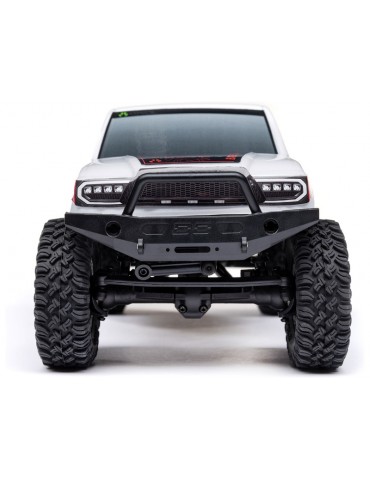 „Axial 1/24 SCX24 Base Camp 4WD Rock Crawler Brushed RTR“ su akumuliatoriumi ir įkrovikliu, baltas