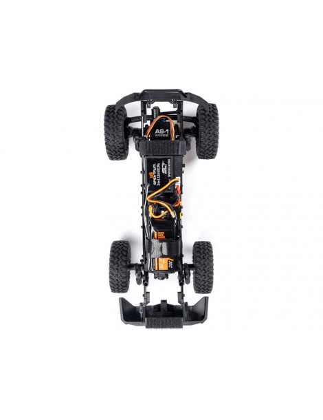 „Axial 1/24 SCX24 Base Camp 4WD Rock Crawler Brushed RTR“ su akumuliatoriumi ir įkrovikliu, baltas