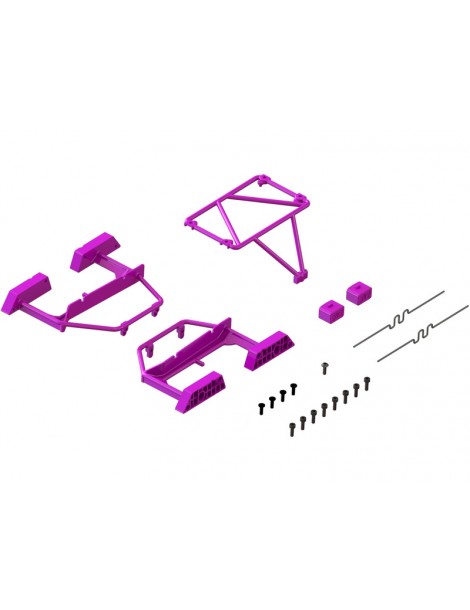 Arrma Desert Truck Body Roll Cage Set, Purple: Grom