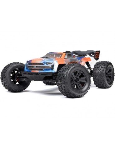 Arrma 1/8 KRATON 6S V6 4X4 BLX Brushless Speed Monster Truck RTR, Blue/Orange