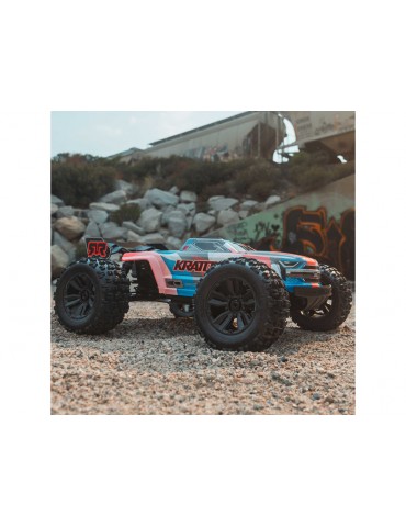 Arrma 1/8 KRATON 6S V6 4X4 BLX Brushless Speed Monster Truck RTR, Blue/Orange