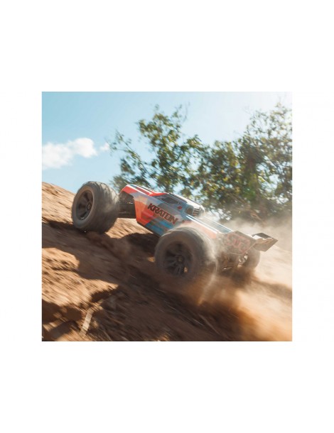 Arrma 1/8 KRATON 6S V6 4X4 BLX Brushless Speed Monster Truck RTR, Blue/Orange