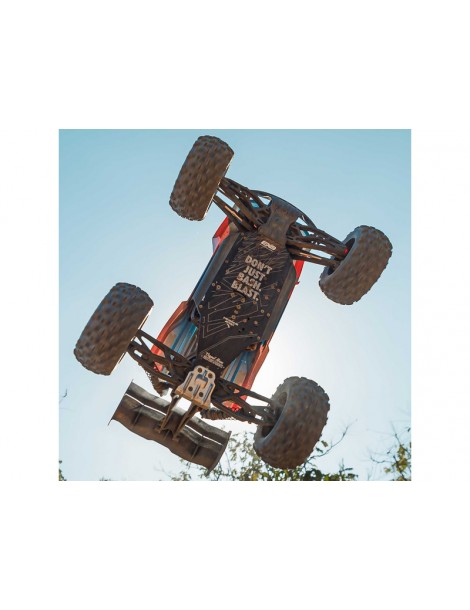 Arrma 1/8 KRATON 6S V6 4X4 BLX Brushless Speed Monster Truck RTR, Blue/Orange