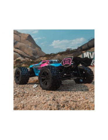 Arrma 1/8 KRATON 6S V6 4X4 BLX Brushless Speed Monster Truck RTR, Blue/Orange