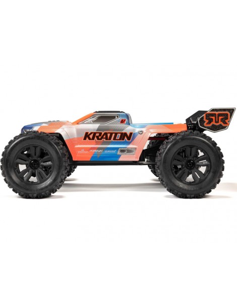 Arrma 1/8 KRATON 6S V6 4X4 BLX Brushless Speed Monster Truck RTR, Blue/Orange
