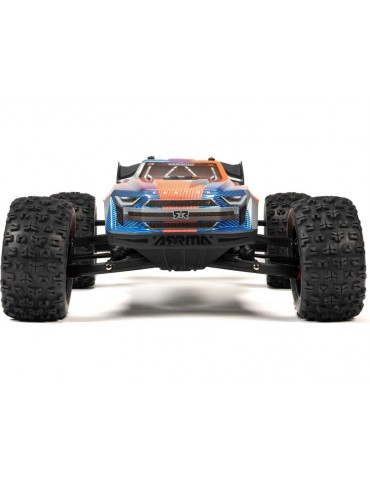 Arrma 1/8 KRATON 6S V6 4X4 BLX Brushless Speed Monster Truck RTR, Blue/Orange