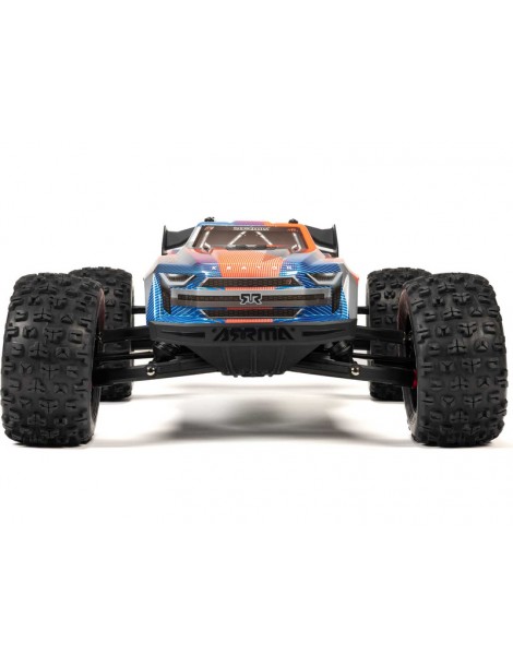 Arrma 1/8 KRATON 6S V6 4X4 BLX Brushless Speed Monster Truck RTR, Blue/Orange
