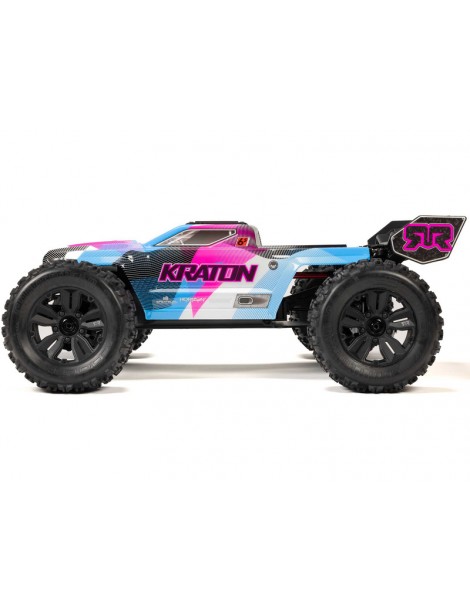Arrma 1/8 KRATON 6S V6 4X4 BLX Brushless Speed Monster Truck RTR, Blue/Orange