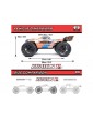 Arrma 1/8 KRATON 6S V6 4X4 BLX Brushless Speed Monster Truck RTR, Blue/Orange