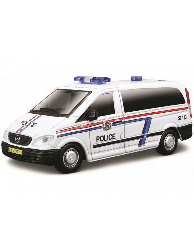 Bburago Mercedes-Benz Vito 1:50 blue - police-BB18-32009