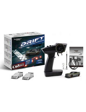 Turbo Racing 1/76 C65 DRIFT RC Car RTR (grey)