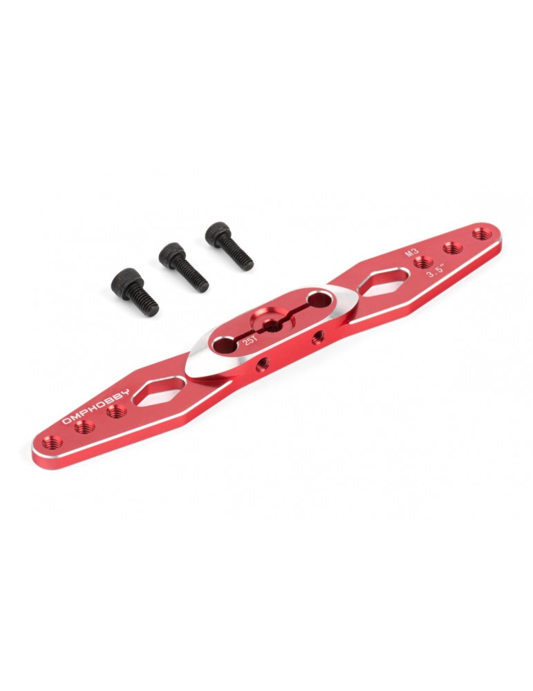 Servo arm Double 89mm (3,5") 25teeth M3 - red