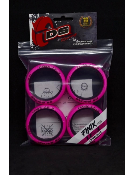 „DS Racing“ drifto padangos ‚Finix‘ serijos LF-3 PINK (4vnt.)