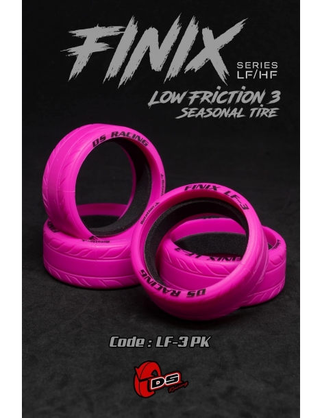 „DS Racing“ drifto padangos ‚Finix‘ serijos LF-3 PINK (4vnt.)