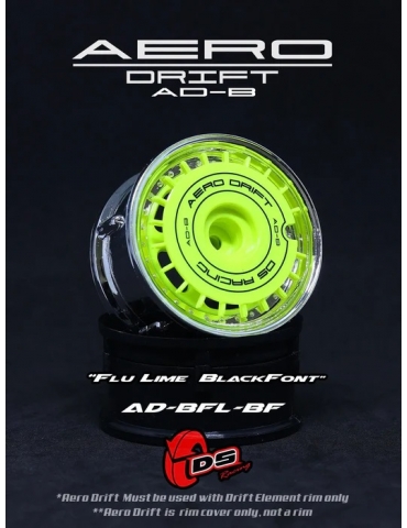 „DS Racing Aero Drift“ ratų dangtelis, skirtas „Drift Element“ ratui / dizainas: Spalva: Flu Lime