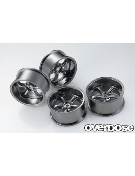Overdose Work VS KF / Spalva: juodas metalas chromas / Poslinkis: 7 mm (2 vnt.)