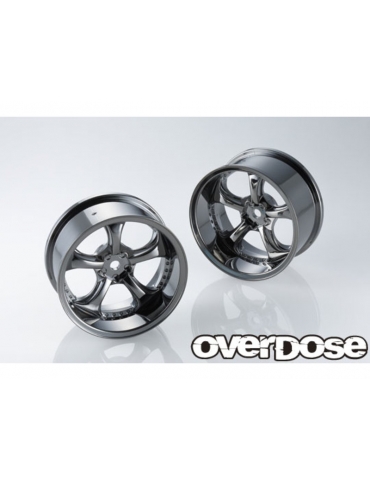 Overdose Work VS KF / Spalva: juodas metalas chromas / Poslinkis: 7 mm (2 vnt.)