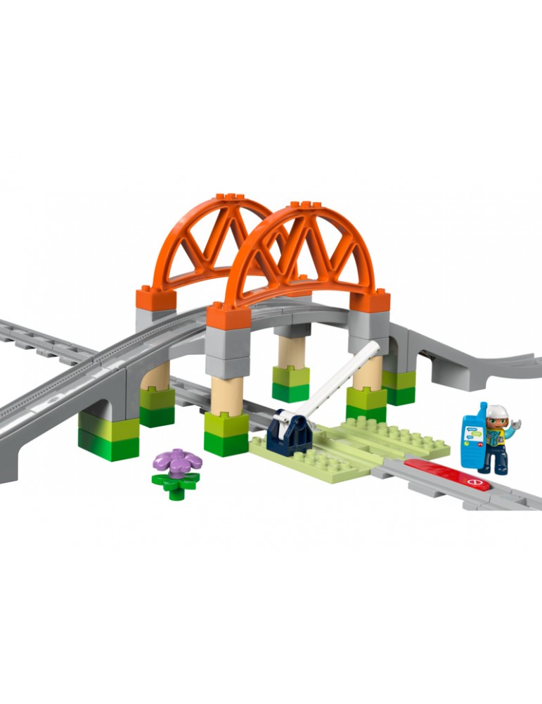 LEGO DUPLO - Traukinio tilto ir bėgių praplėtimo rinkinys