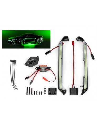 Traxxas LED žibintų rinkinys, žalias (tinka 4-Tec 2.0 arba Drift)