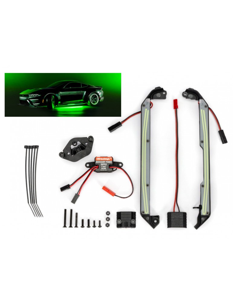 Traxxas LED žibintų rinkinys, žalias (tinka 4-Tec 2.0 arba Drift)