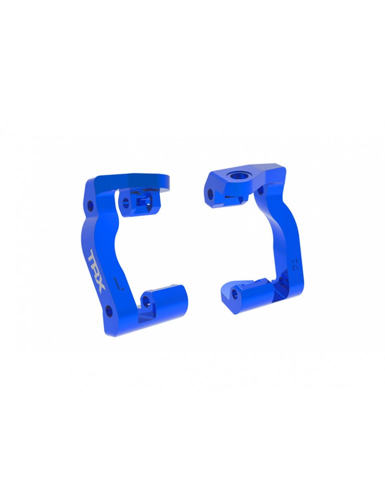 Traxxas Caster blocks (c-hubs), aluminum (blue)