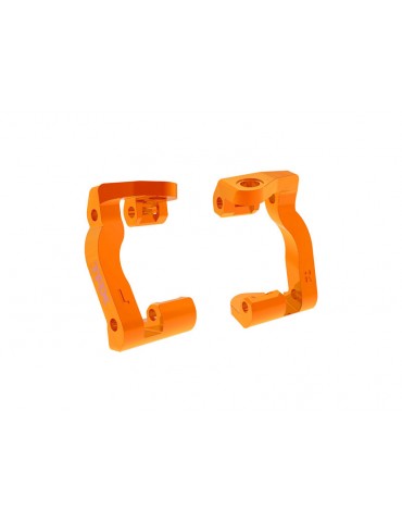 Traxxas Caster blocks (c-hubs), aluminum (orange)