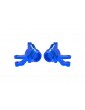 Traxxas Steering blocks, aluminum (blue)
