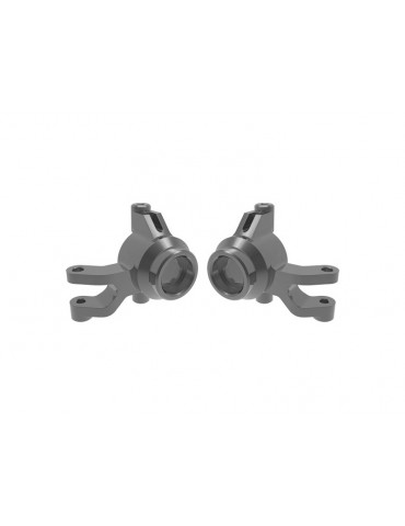 Traxxas Steering blocks, aluminum (gray)