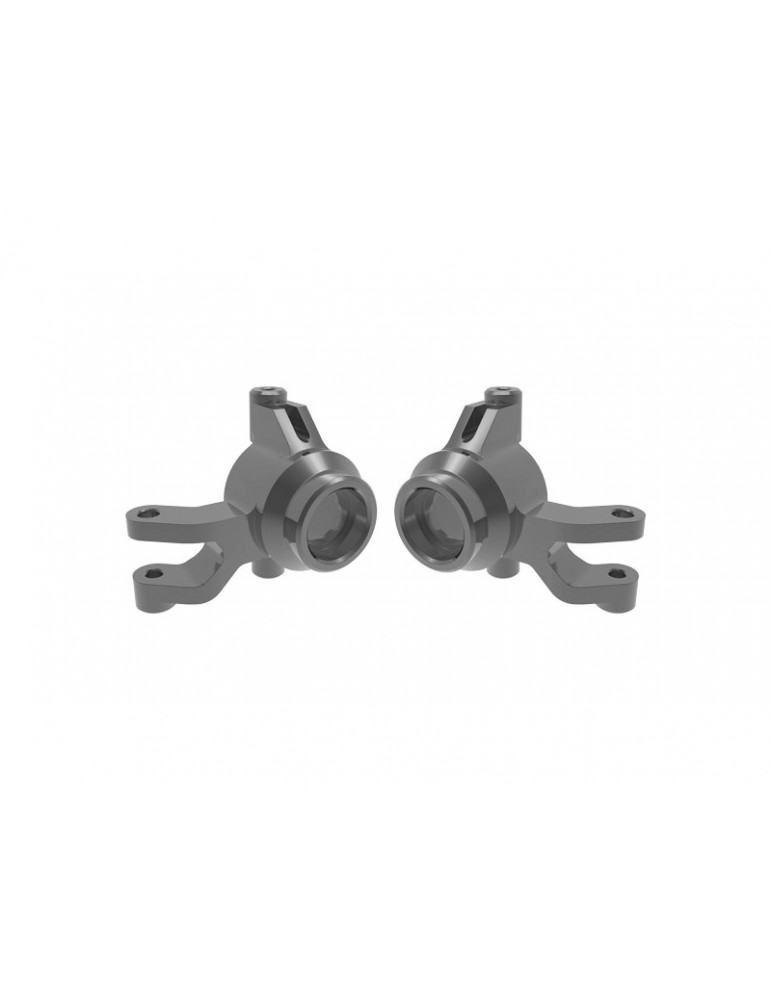 Traxxas Steering blocks, aluminum (gray)